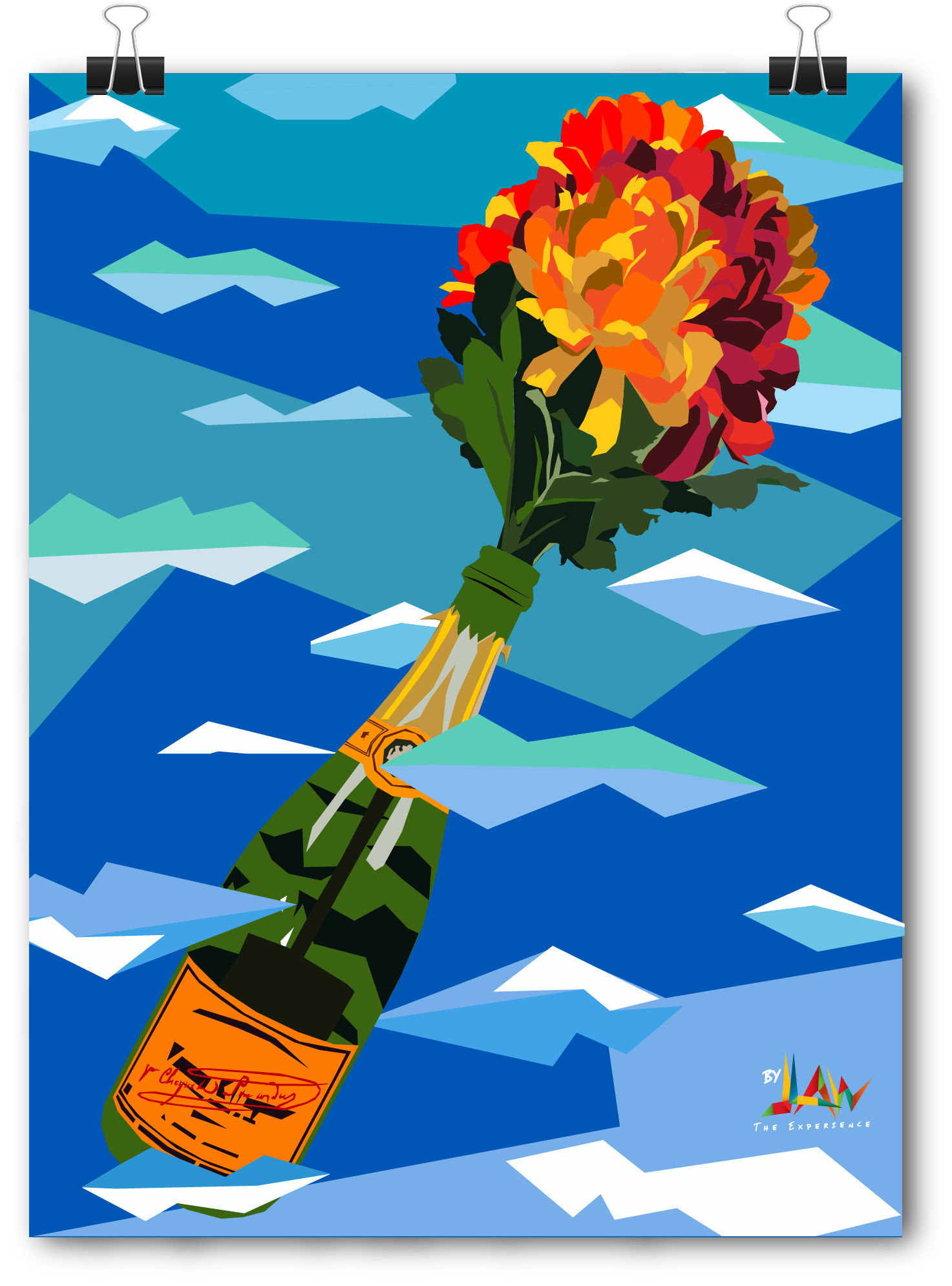 村上隆 Flower #3167 Drunk with Champagne Takashi Murakami | Murakami Flower #3167 Drunk with