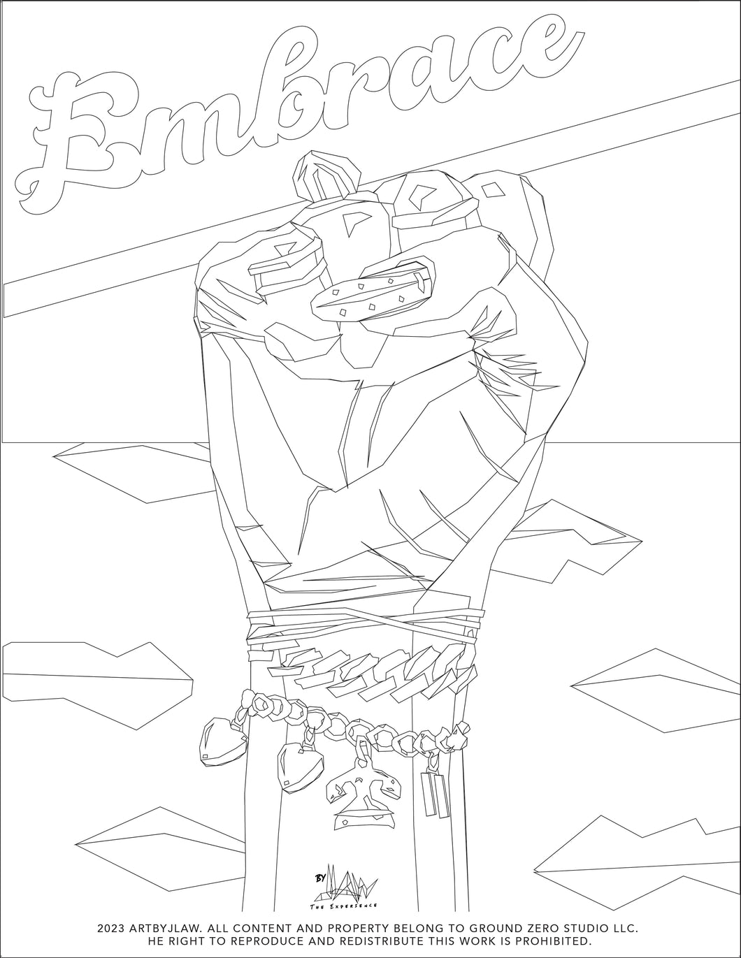 Embrace Coloring Sheet