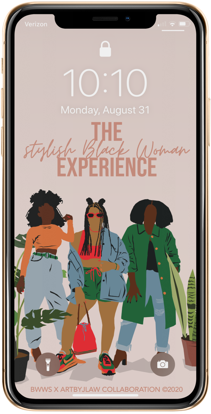 Stylish Black Woman Screensaver